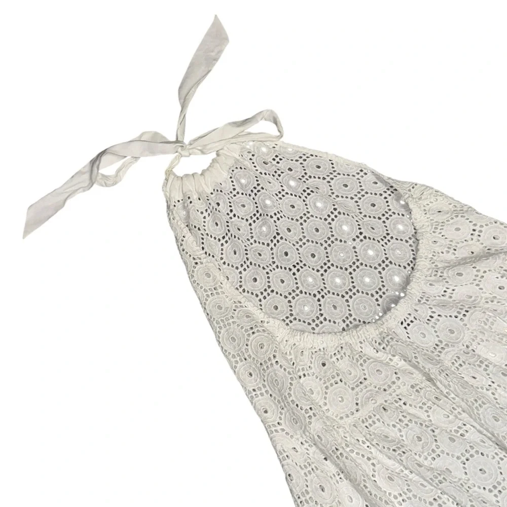 NWT Solid & Striped x REVOLVE Kai white Brule Leaf Eyelet maxi dress size xsmall - Picture 7 of 14